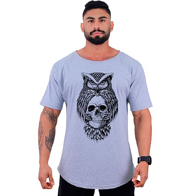 Camiseta Morcegão Masculina MXD Conceito Coruja Caveira