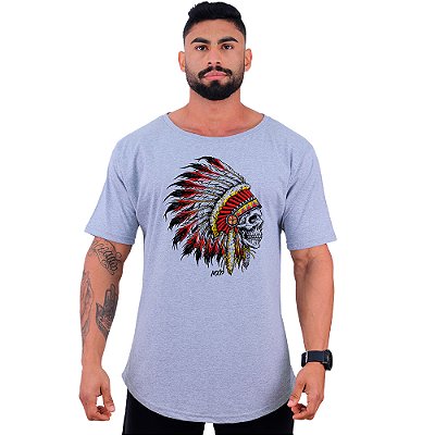 Camiseta Morcegão Masculina MXD Conceito Caveira Cacique