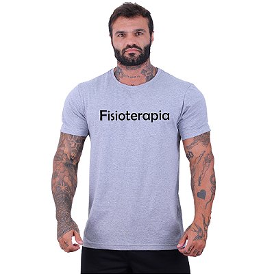 Camiseta Tradicional Estampa Universitária Faculdade Curso Fisioterapia