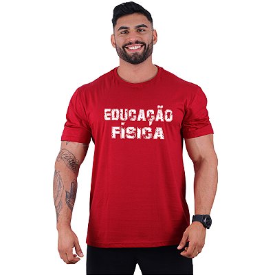 Camiseta Tradicional Estampa Universitária Faculdade Curso Educação Física