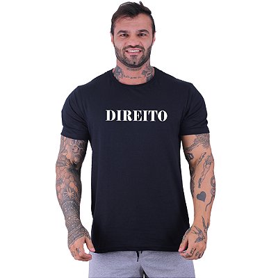 Camiseta Tradicional Estampa Universitária Faculdade Curso  Direito