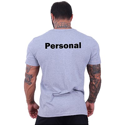 Camiseta Tradicional Estampa Universitária Faculdade Curso Personal Costas