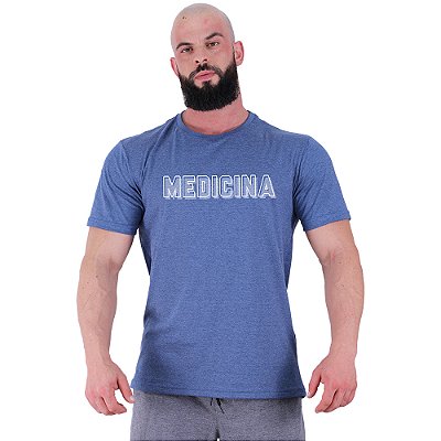 Camiseta Tradicional Estampa Universitária Faculdade Curso Medicina