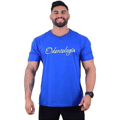 Camiseta Tradicional Estampa Universitária Faculdade Curso Odontologia