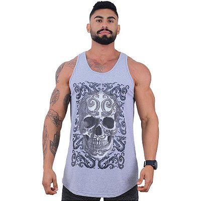 Regata Longline Masculina MXD Conceito Limitada dragon Skull Dragão Oriental
