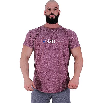 Camiseta Longline BENETTON Masculina MXD Conceito Mescla Vermelho