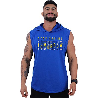 Regata Machão com Capuz Longline MXD Conceito Stop Saying Tomorrow