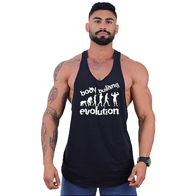 Regata Longline Super Cavada Masculina MXD Conceito Body Building Evoluiton