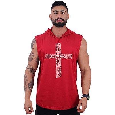 Regata Machão com Capuz Longline MXD Conceito Cruz Motivacional