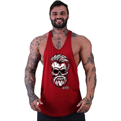 Regata Longline Super Cavada Masculina MXD Conceito Angry Skull