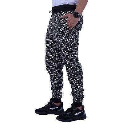 Calça Masculina Moletom MXD Conceito Ilusão de Ótica