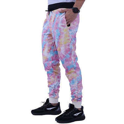 Calça Masculina Moletom MXD Conceito Tie Dye Light