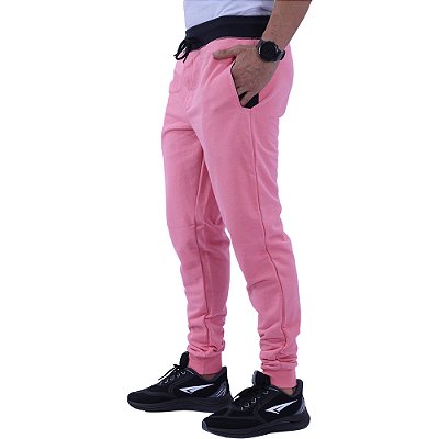 Calça Masculina Moletom MXD Conceito Rosa Bebê