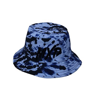 Bucket MXD Conceito Unissex Tie-Dye Azul e Preto