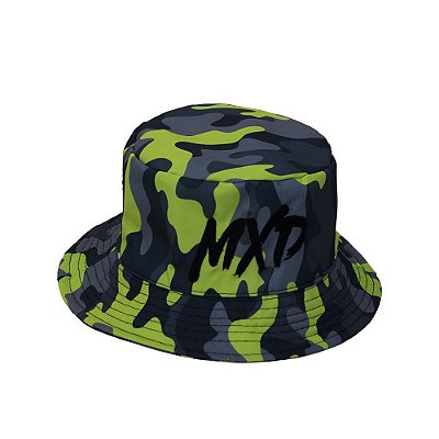 Bucket MXD Conceito Unissex Camuflado Amarelo Flúor