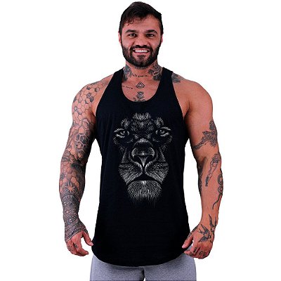 Regata Longline Masculina MXD Conceito Face Lion