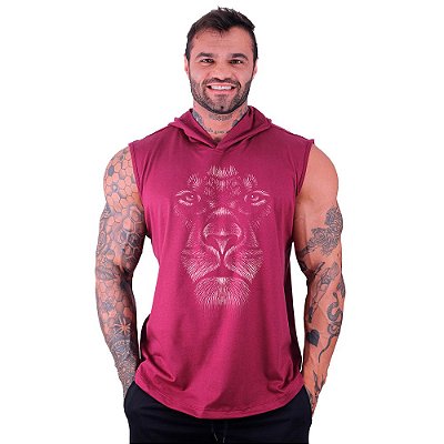 Regata Machão com Capuz Longline MXD Conceito Leão Esboço