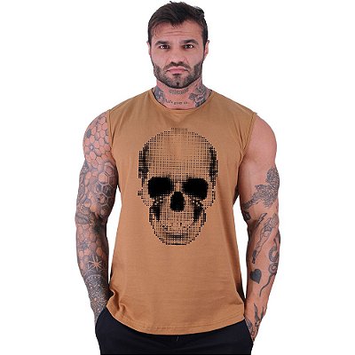 Regata Machão Longline Sem Manga MXD Conceito Efeito Caveira