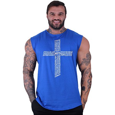 Regata Machão Longline Sem Manga MXD Conceito Cruz Motivacional