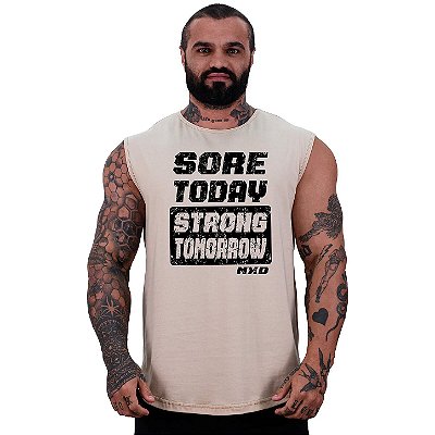 Regata Machão Longline Sem Manga MXD Conceito Sore Today Strong Tomorrow