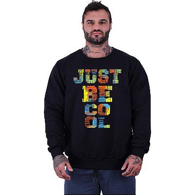 Blusa Moletom Basic Masculina MXD Conceito Sem Touca Just Be Cool