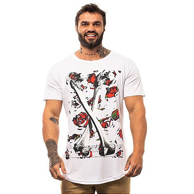 Camiseta Longline Masculina MXD Conceito Limitada X Bones