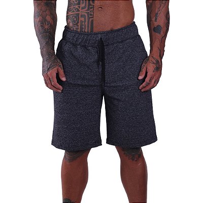 Bermuda Masculina Premium Moletinho em Molecotton com Elastano Preto