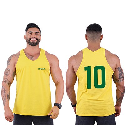 Regata Cavada Masculina MXD Conceito Brasil e Número Dez