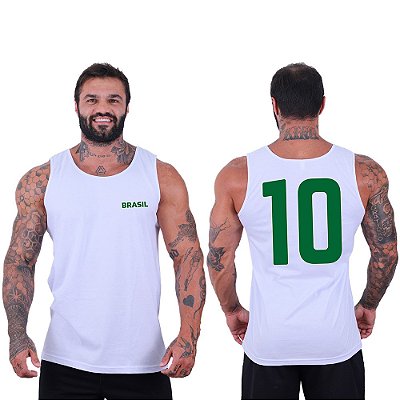 Regata Clássica Masculina MXD Conceito Brasil e Número Dez