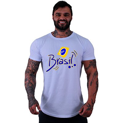 Camiseta Longline Masculina MXD Conceito Brasil Estlizado