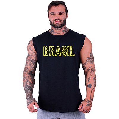 Regata Machão Longline Sem Manga MXD Conceito Brasil Manuscrito