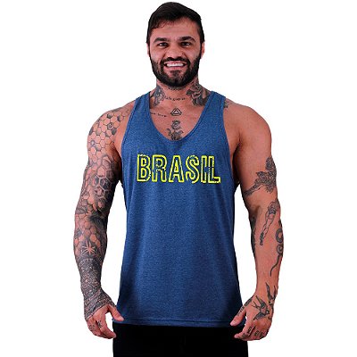 Regata Cavada Masculina MXD Conceito Brasil Manuscrito