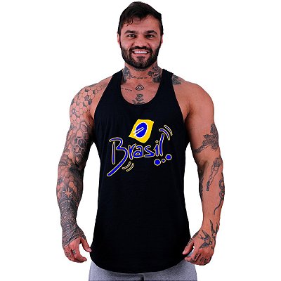 Regata Longline Masculina MXD Conceito Brasil Estilizado