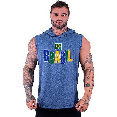 Regata Machão com Touca Masculina MXD Conceito Brasil Escrita Colorida