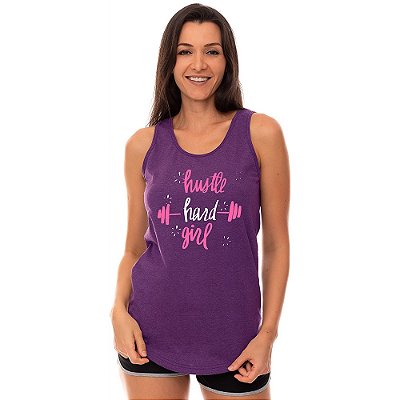 Regata Longline Feminina MXD Conceito Hustle Hard Girl