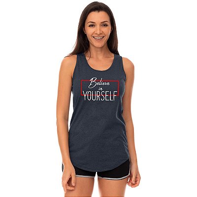 Regata Longline Feminina MXD Conceito In Yourself Acredite em si mesmo