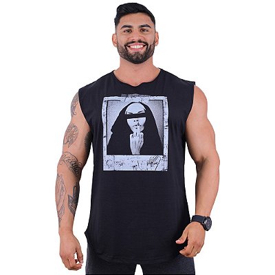Regata Longline Machão MXD Conceito Premium Mão com Gestos e Relógio