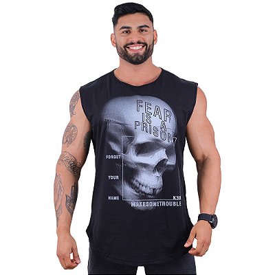 Regata Longline Machão MXD Conceito Premium Fear Is A Prison