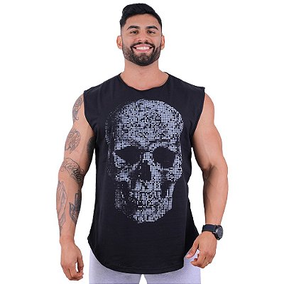 Regata Longline Machão MXD Conceito Premium Caveira Digital