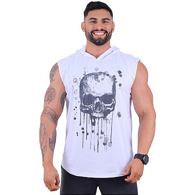 Regata Machão com Capuz Longline MXD Conceito Premium Ghost Skull