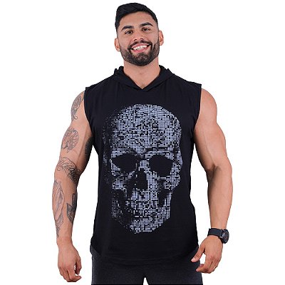 Regata Machão com Capuz Longline MXD Conceito Premium Caveira Estilizada