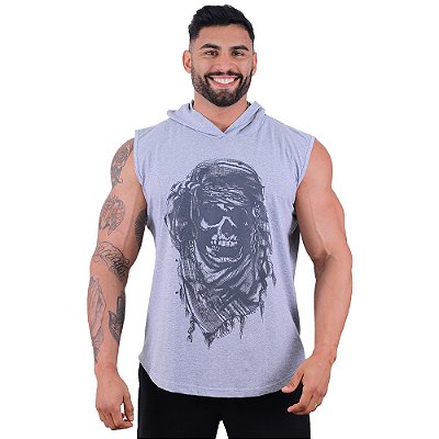 Regata Machão com Capuz Longline MXD Conceito Premium Skull Saara