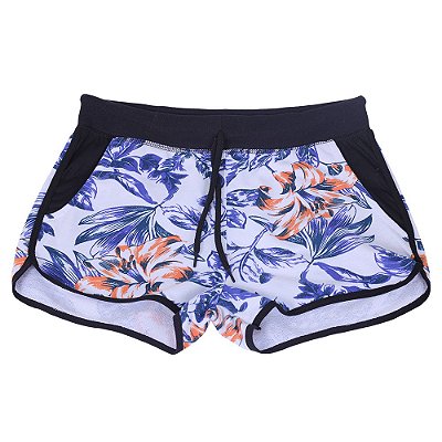 Shortinho Feminino Moletom MXD Conceito White Flowers