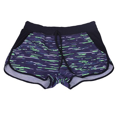 Shortinho Feminino Moletom MXD Conceito Formas Verdes