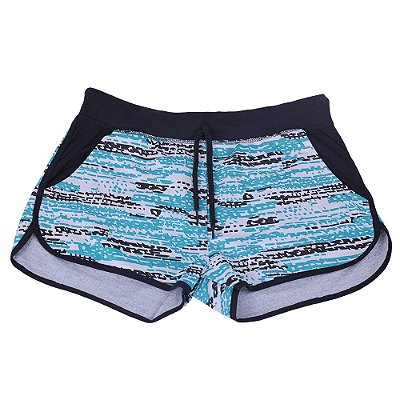 Shortinho Feminino Moletom MXD Conceito Azul Diamente
