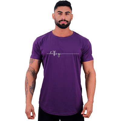 Camiseta Longline Manga Curta MXD Conceito MTB Mountain Bike Let's Go