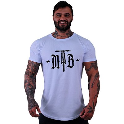 Camiseta Longline MXD Conceito MTB Mountain Bike Logo MTB Com Bike