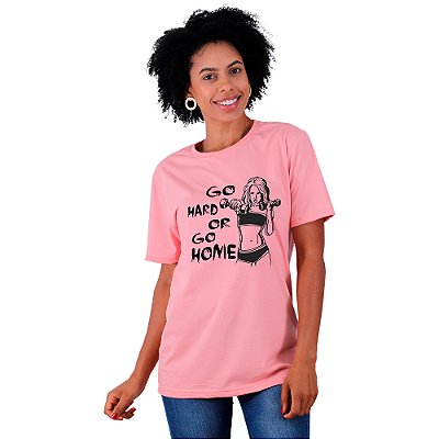 Camiseta Tradicional Manga Curta MXD Conceito Go Hard Or Go Home