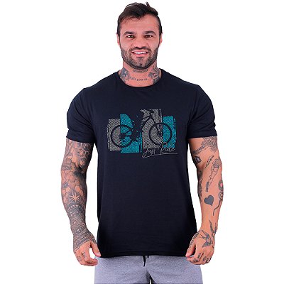 Camiseta Tradicional Manga Curta MXD Conceito MTB Mountain Bike Just Ride