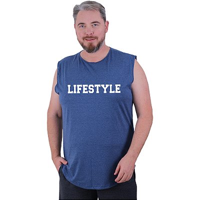 Regata Machão Longline Estampada Sem Manga Plus Size MXD Conceito Lifestyle